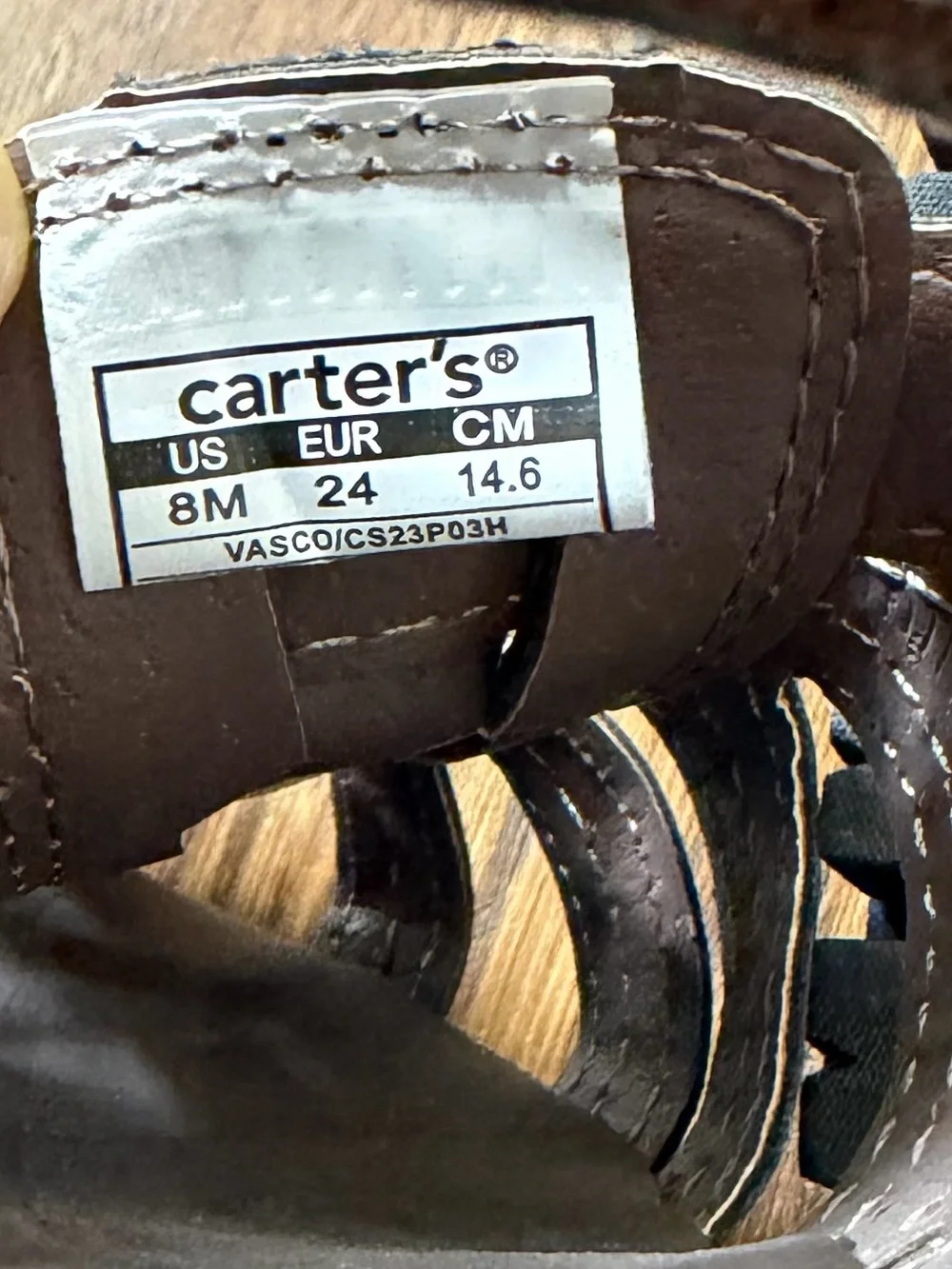 Carter’s Brown Sandals, toddler size 8